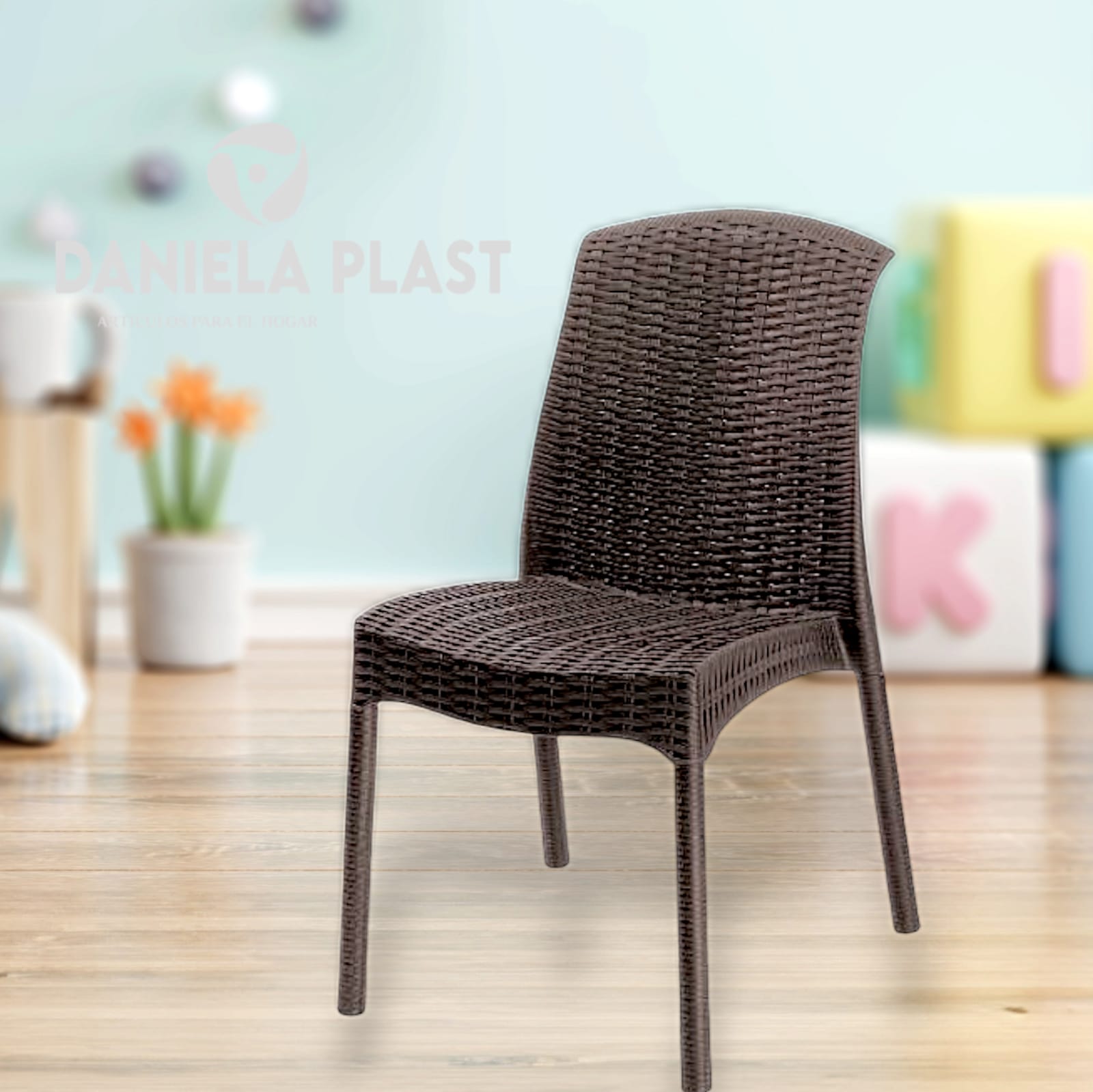 Silla Modelo Ratan Sin brazo Rey