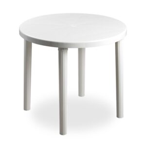 Mesa Redonda Caral Color Blanco Rey