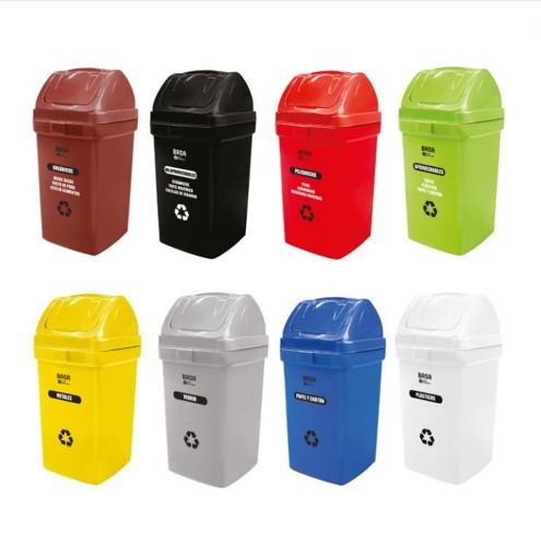 Papelera Bodeguita 75 Lt Vaiven Ecobasa - Basa - Imagen 2